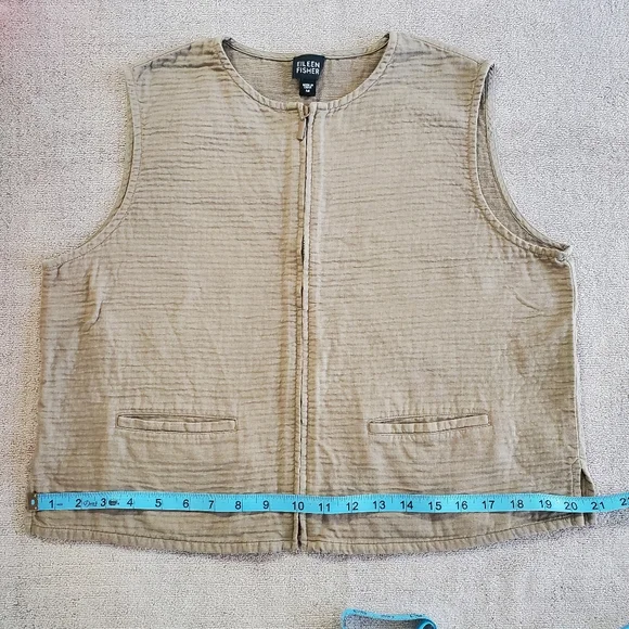 Eileen Fisher Zip Front Vest/Top - Picture 10 of 14